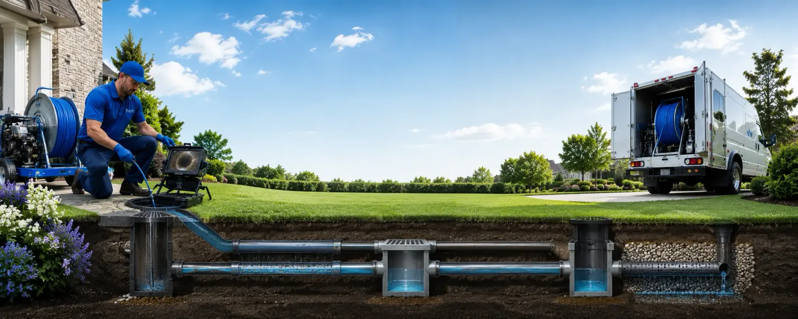 Outdoor drain cleaning information for Hollis, NY
